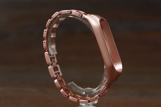 Ремінець MI Band 5 Steel(метал) розовий