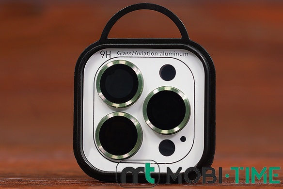 СКЛО 9H на лінзи камери iPh 15 Pro/ 15 Pro Max green