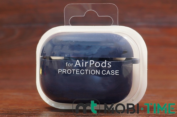 Футляр for Air Pods Pro з мікрофіброю (dark blue)