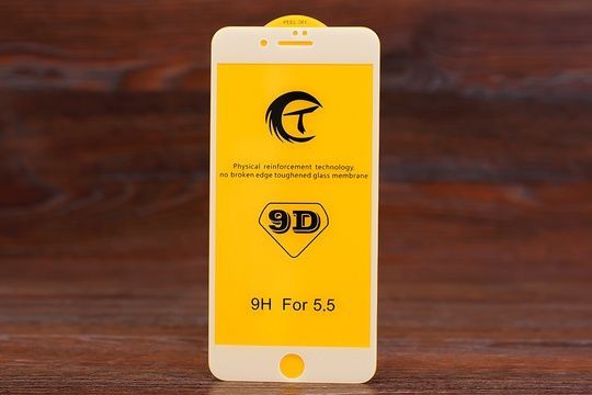 Захисне скло 9D Iph 7+/8+ White