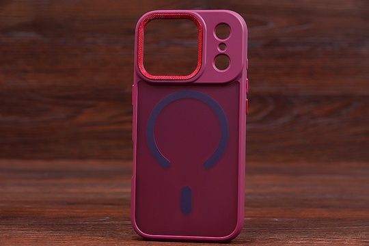 Накладка Space MagSafe Matte iPh 18Pro Dark cherry