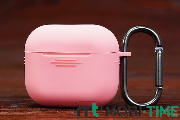 Футляр for Air Pods 3 Carrying з карабіном (pink)