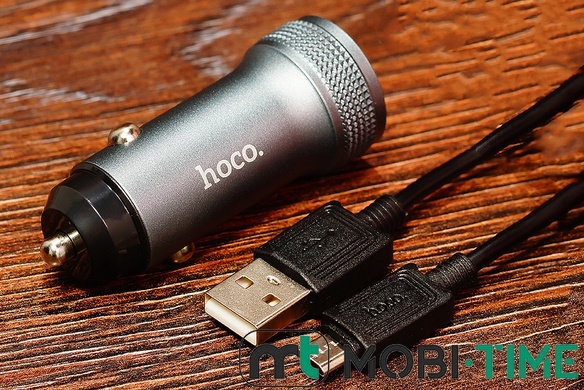 АЗП блок Hoco Z49A micro QC3.0 (срібний)