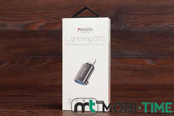 OTG Yesido GS14 lightning на USB (чорний)