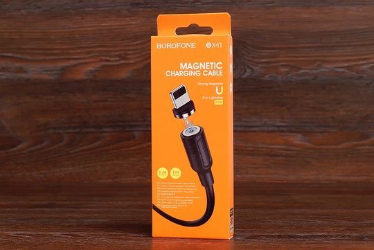 USB Кабель lightning Borofone BX41 magnetic (1m) (дефект упаковки)
