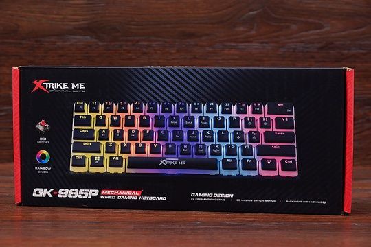 Клавіатура дротова XTRIKE GK-985P RGB механічна (EN) (чорна)