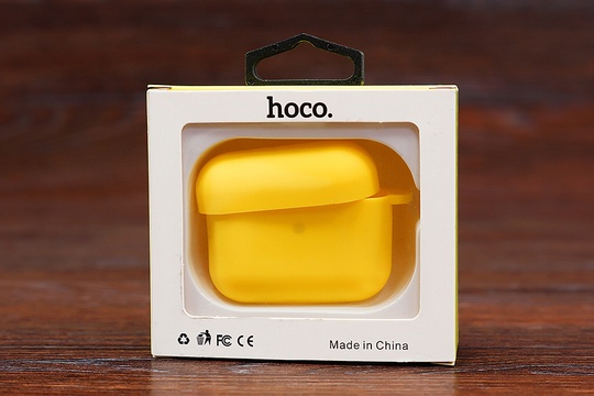 Футляр for Air Pods 3 Hoco з карабіном (yellow)