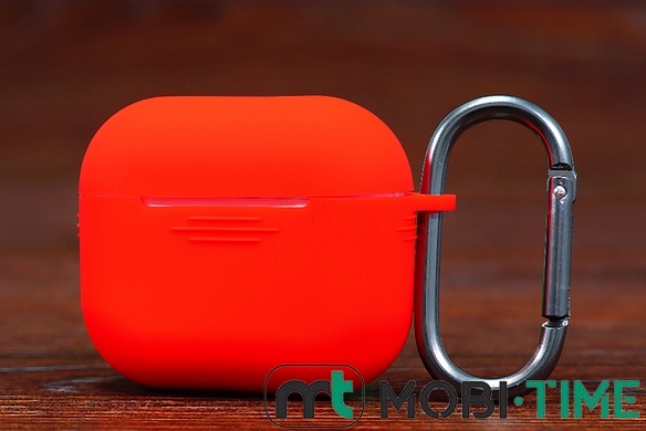 Футляр for Air Pods 3 Carrying з карабіном (red)