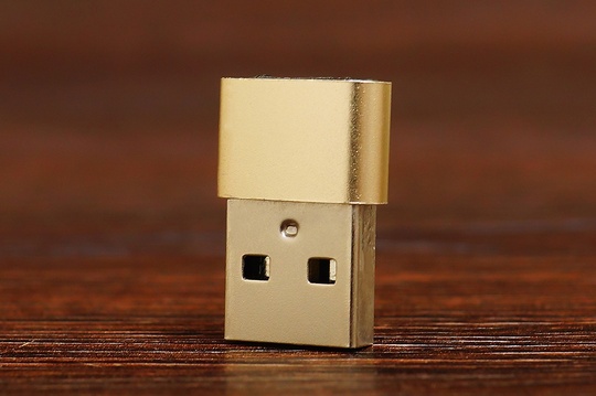 Перехідник USB to Type-C (тех.уп.) (золотий)
