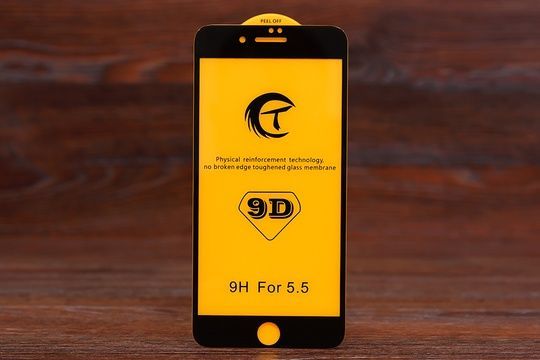 Захисне скло 9D Iph 7+/8+ Black