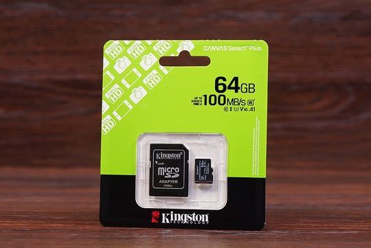 MSD 64GB Kingston Canvas Select + Gen3 A1 (100Mb/s) /C10 +SD