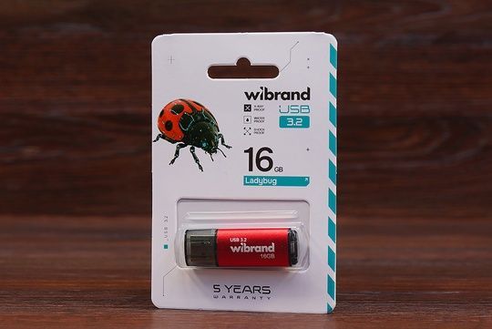 Флешка 16GB USB3.2 Wibrand Gen1 Ladybug