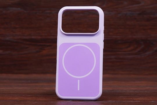 Silicone Soft Back Magsafe iPh 18Pro Elegant purple