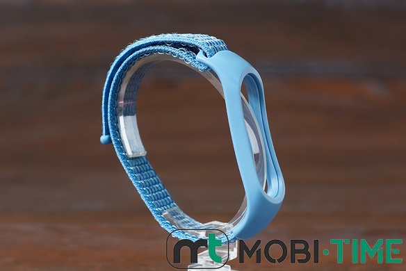 Браслет MI Band 5/6(нейлон) блакитний