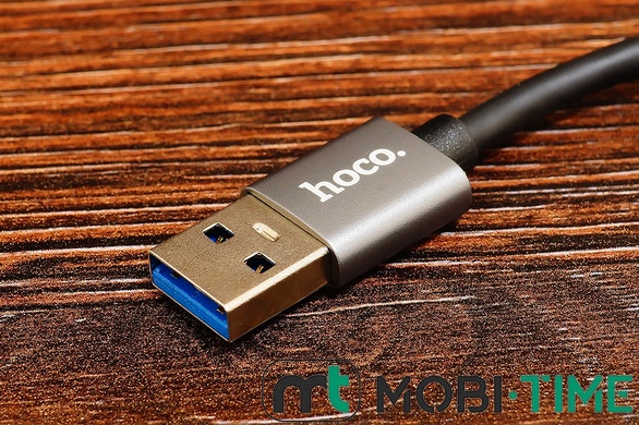USB HUB Hoco HB26 4in1 USB3.0 (сірий)