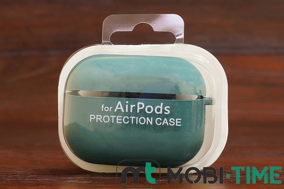 Футляр for Air Pods Pro з мікрофіброю (pine green)