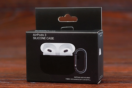 Футляр for Air Pods 3 Carrying з карабіном (black)