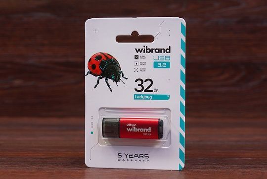 Флешка 32GB USB3.2 Wibrand Gen1 Ladybug