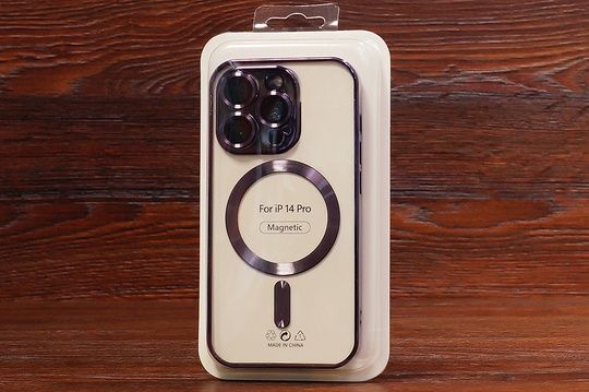 Силікон Shining Case MagSafe Iph 14Pro Deep Purple