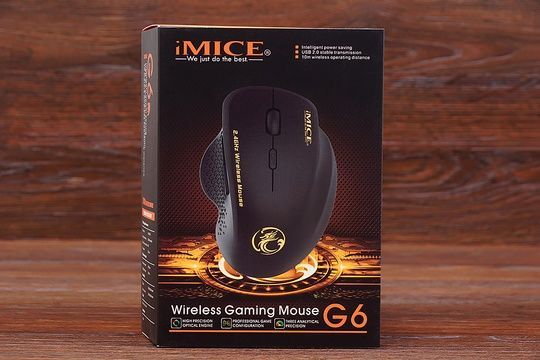 Мишка бездротова iMice G6 (чорна)