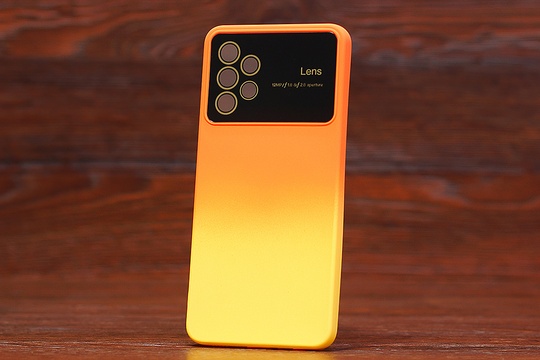 Силікон Lens Xiaom Redmi Note 12 4G Orange/Yellow