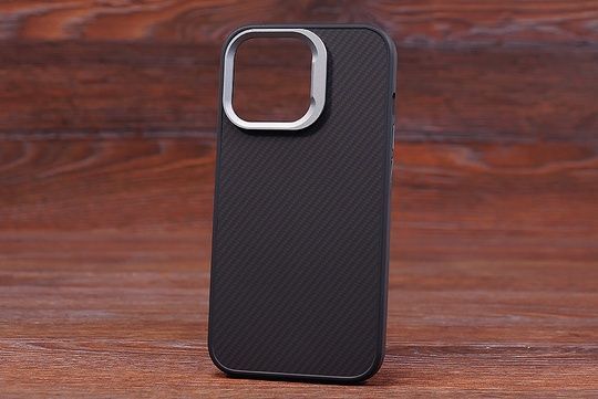 Накладка Force Carbon MagSafe IPh 14Pro Black