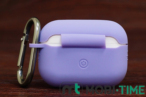 Футляр for AirPods Pro2 Carrying з карабіном (elegant purple)