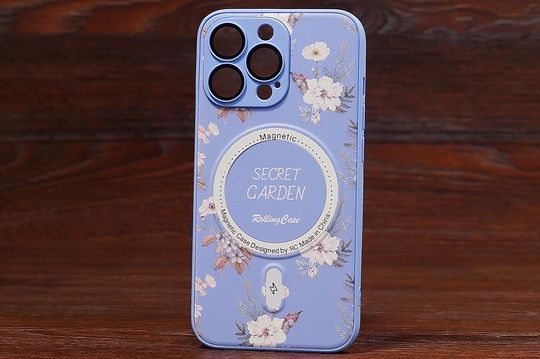 Накладка Secret Garden MagSafe Iph 14 Lilac