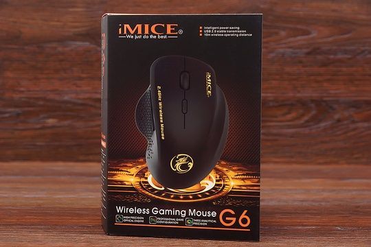 Мишка бездротова iMice G6 (сіра)