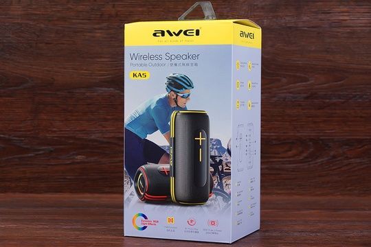 Колонка Awei KA5 RGB 20W (чорно-жовта)
