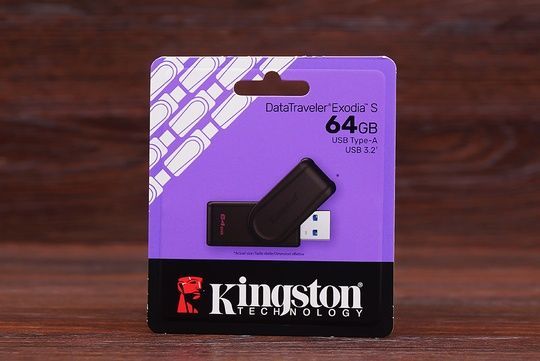Флешка 64GB Kingston USB 3.2 DT Exodia S