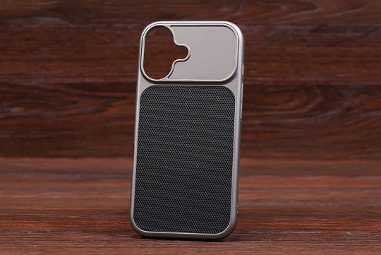 Накладка Cloth Black Magsafe iPh 17 Titanium gray