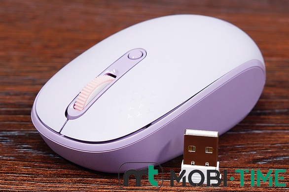 Мишка бездротова /BT Baseus F01B (фіолетова)