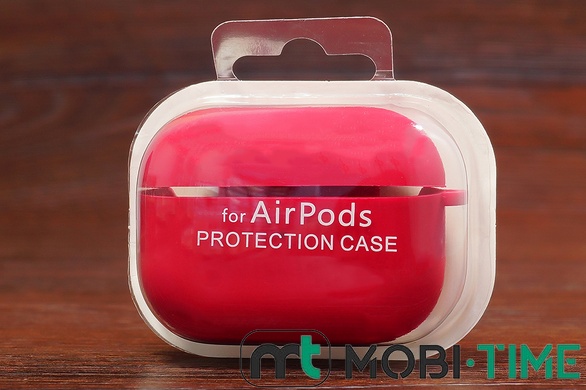 Футляр for Air Pods Pro з мікрофіброю (rose red)