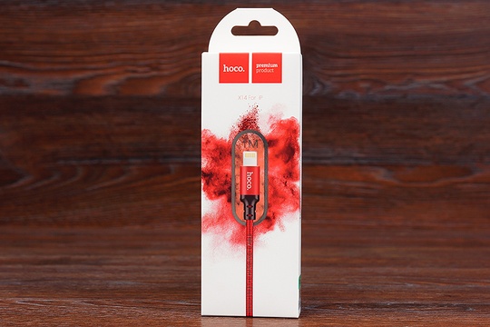 USB Кабель lightning HOCO X14 (1m) (червоний)