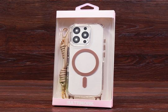 Накладка Lanyard Case MagSafe 2в1 Iph 16Pro Brown