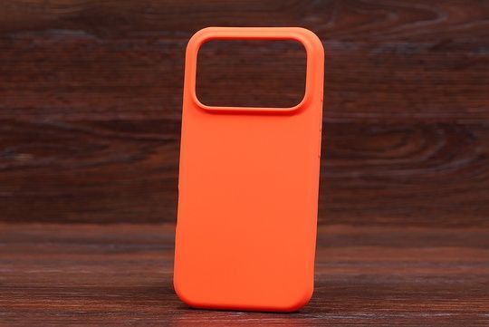 Silicone Case (no logo) Iph 17Pro Orange (13)