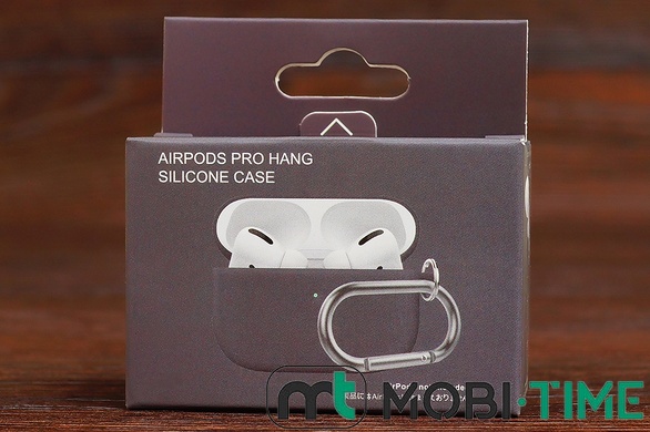 Футляр for AirPods Pro Carrying з карабіном (dark gray)