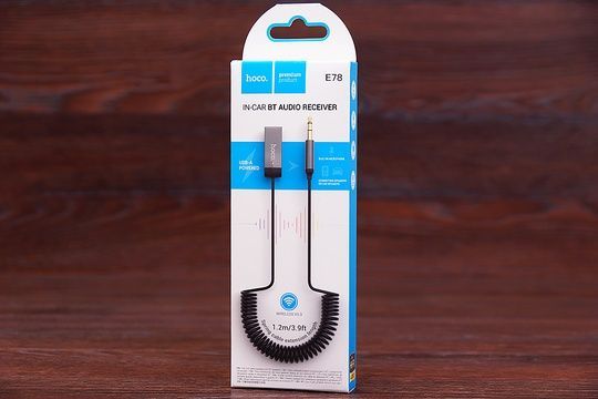 Автомобільний Bluetooth адаптер Hoco E78 (срібний)