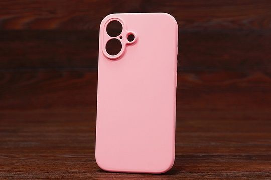 Silicone Case Close Camera (no logo) Iph 17 Pink (41)