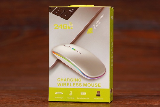 Мишка бездротова CLA100 RGB акумуляторна (біла)