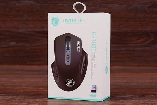 Мишка бездротова iMice G1800 акумуляторна (чорна)