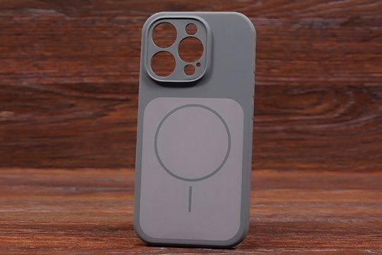 Silicone Soft Back Close Magsafe iPh 13Pro Space gray