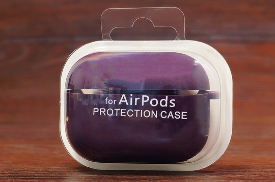 Футляр for Air Pods Pro з мікрофіброю (plum)