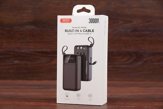 Power Bank XO PR280 30000 mAh (чорний)