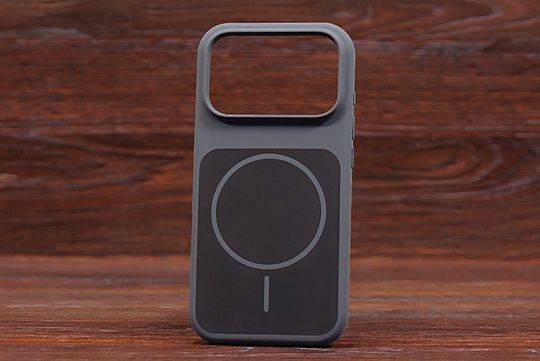 Silicone Soft Back Magsafe iPh 18ProMax Dark gray