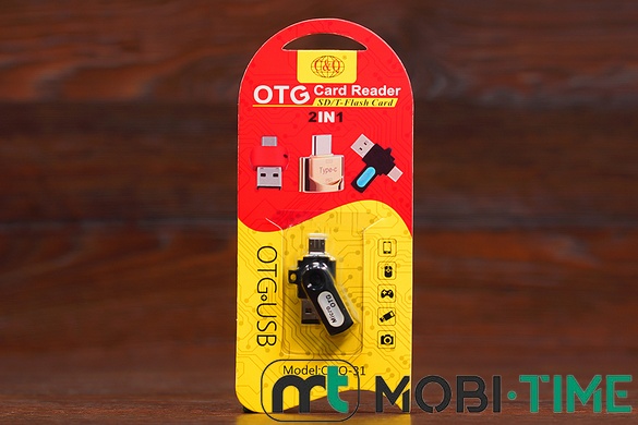 OTG/Кардрідер YHL-18 micro на USB (чорний)