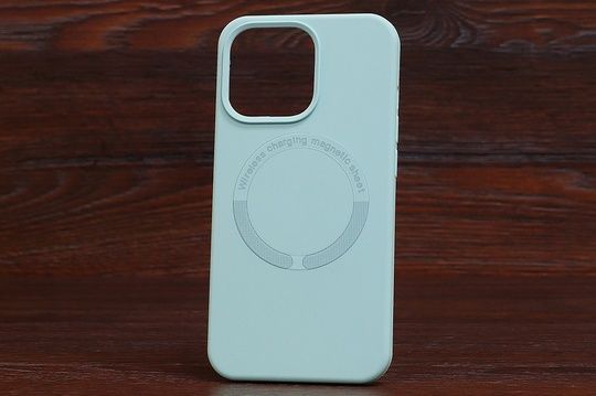 Silicone Case Magnetic sheet iPhone 13ProMax Turquoise (17)