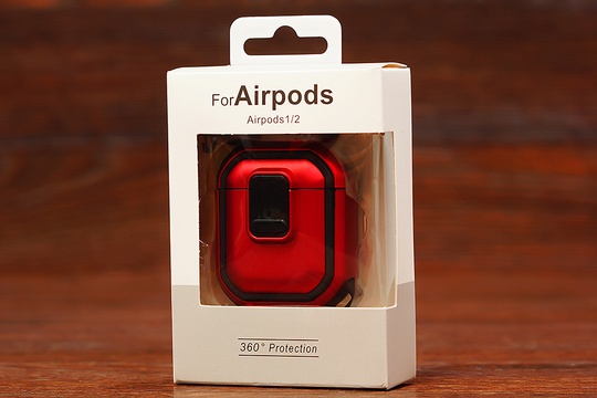 Футляр for AirPods 1/2 Protective (red)