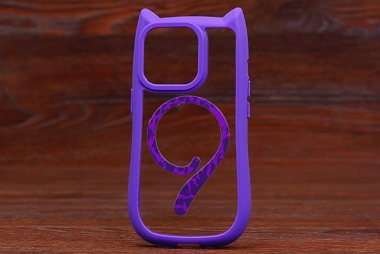 Накладка Cat Tail MagSafe Iph 14Pro violet
